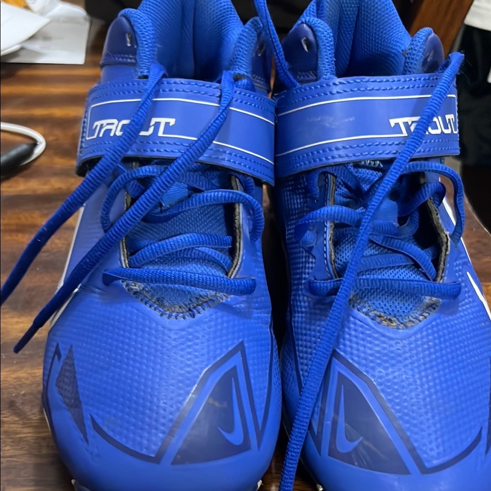 Vibrant Blue Sneakers with Sporty Design
